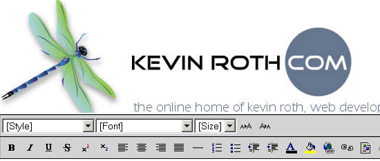 Kevin Roth’s Cross Browser Rich Text Editor